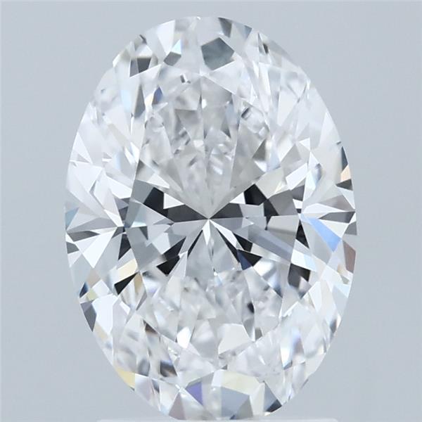 2.05 Carat Oval Shaped, Ideal Cut, D Color, VVS1 Clarity, IGI Certified Lab Grown Diamond