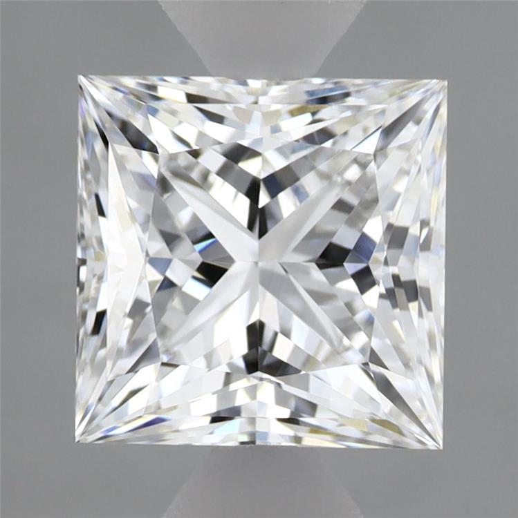 2.06 Carat Princess Shaped, Ideal Cut, E Color, VVS2 Clarity, IGI Certified Lab Grown Diamond
