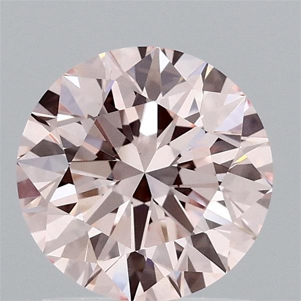 1.45 Carat Round Shaped, Excellent Cut, FANCY INTENSE PINK Color, VS1 Clarity, IGI Certified Lab Grown Diamond