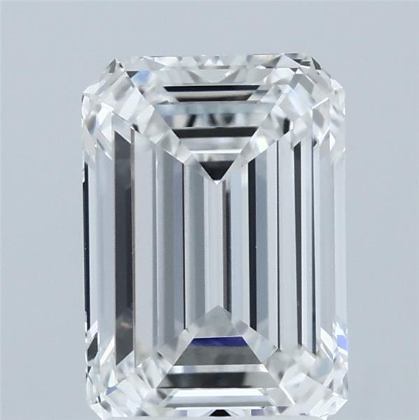 2.09 Carat Emerald Shaped, Ideal Cut, E Color, VVS2 Clarity, IGI Certified Lab Grown Diamond