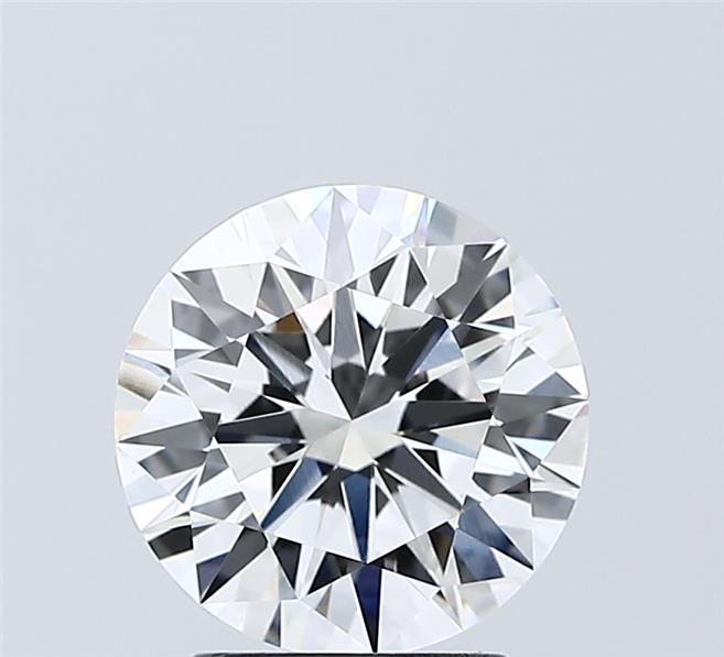 2.04 Carat Round Shaped, Ideal Cut, D Color, VVS2 Clarity, IGI Certified Lab Grown Diamond