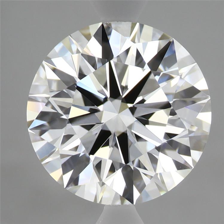 3.10 Carat Round Shaped, Ideal Cut, F Color, VVS2 Clarity, IGI Certified Lab Grown Diamond