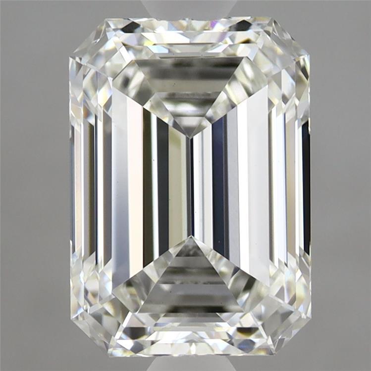 2.79 Carat Emerald Shaped, Ideal Cut, G Color, VS1 Clarity, IGI Certified Lab Grown Diamond