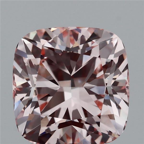 3.01 Carat Cushion Shaped, Ideal Cut, FANCY PINK Color, VS1 Clarity, IGI Certified Lab Grown Diamond