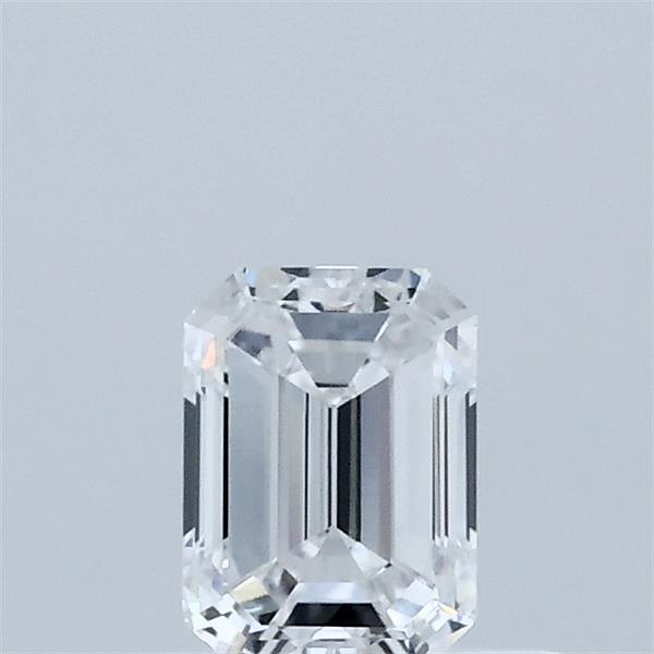 0.55 Carat Emerald Shaped, Excellent Cut, D Color, VVS2 Clarity, IGI Certified Lab Grown Diamond