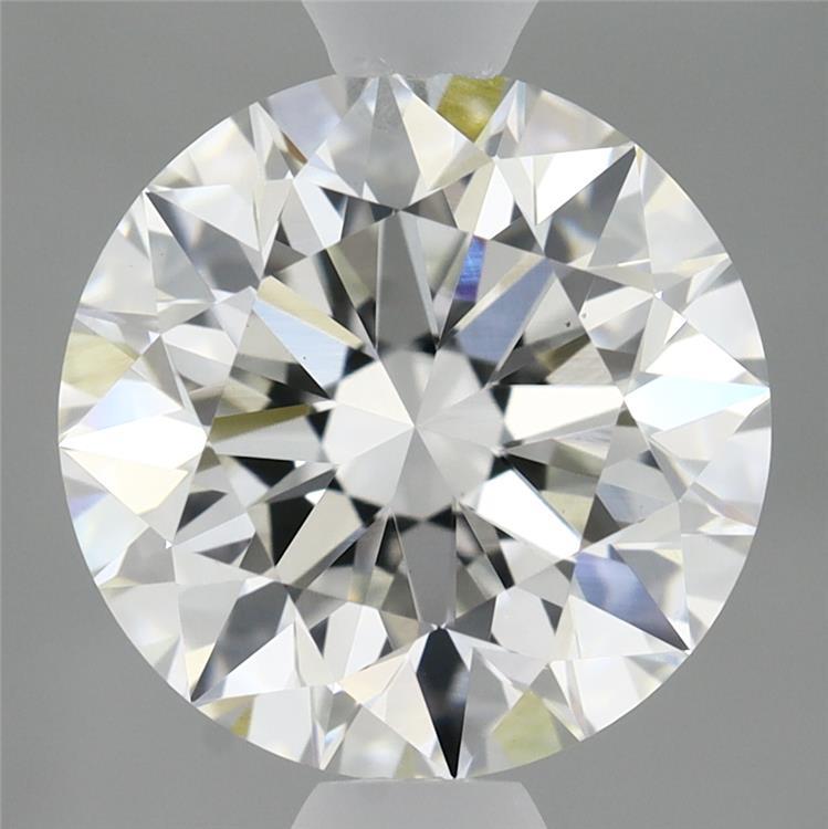 2.80 Carat Round Shaped, Excellent Cut, F Color, VS1 Clarity, IGI Certified Lab Grown Diamond