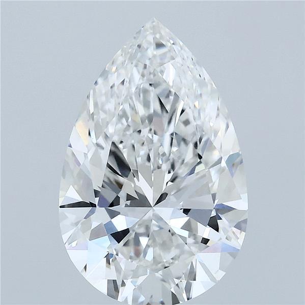 3.55 Carat Pear Shaped, Ideal Cut, E Color, VVS2 Clarity, IGI Certified Lab Grown Diamond