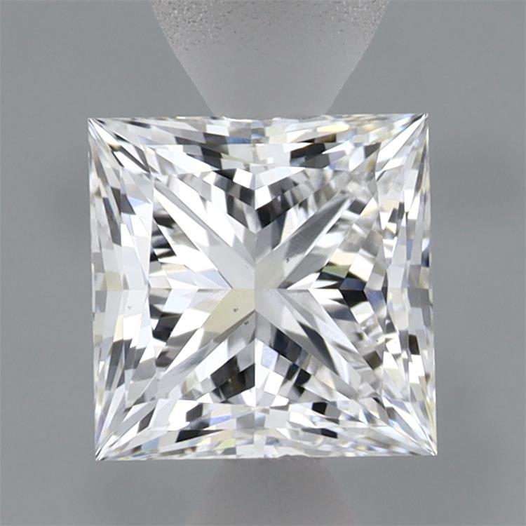 1.54 Carat Princess Shaped, Ideal Cut, D Color, VS1 Clarity, IGI Certified Lab Grown Diamond