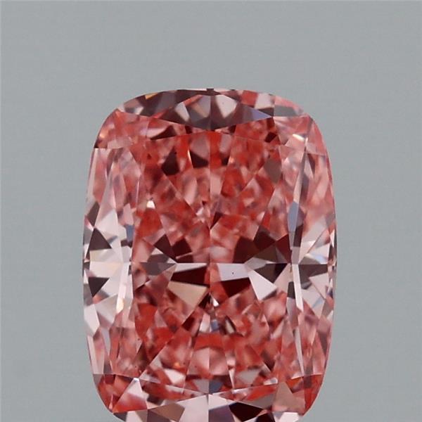1.01 Carat Cushion Shaped, Ideal Cut, FANCY VIVID PINK Color, VS1 Clarity, IGI Certified Lab Grown Diamond