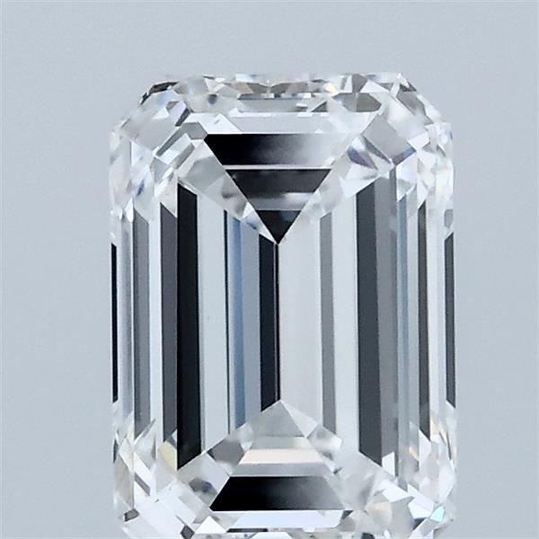 1.54 Carat Emerald Shaped, Ideal Cut, D Color, VVS2 Clarity, IGI Certified Lab Grown Diamond