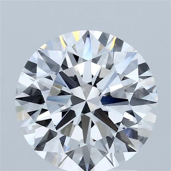 2.07 Carat Round Shaped, Ideal Cut, D Color, VVS2 Clarity, IGI Certified Lab Grown Diamond