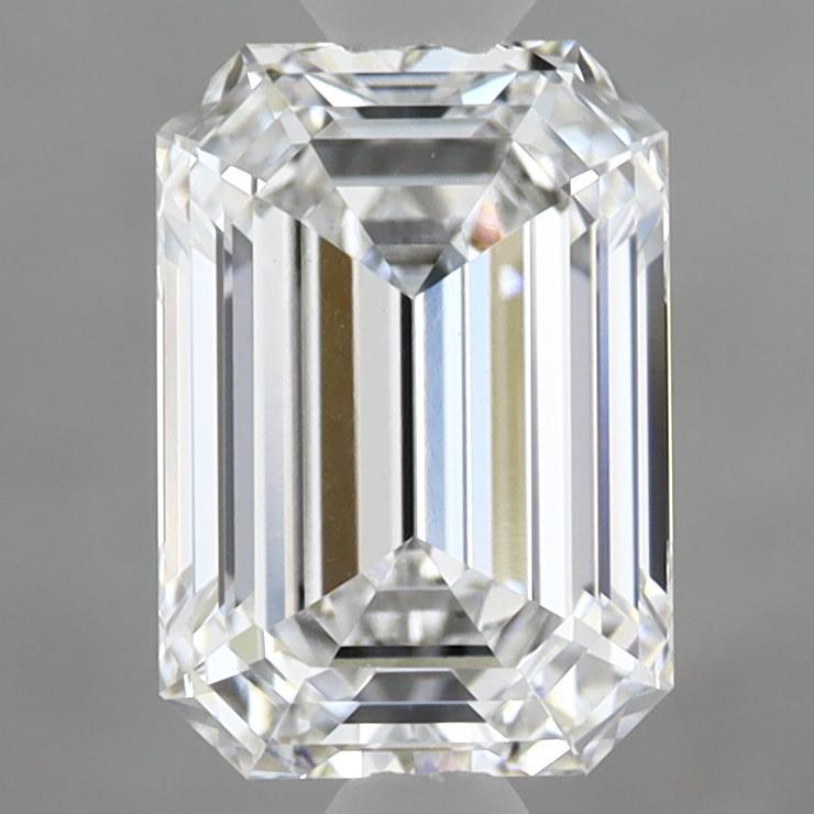 1.79 Carat Emerald Shaped, Ideal Cut, E Color, VVS2 Clarity, IGI Certified Lab Grown Diamond
