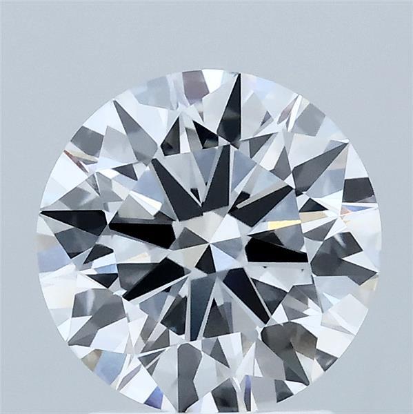 2.07 Carat Round Shaped, Ideal Cut, D Color, VVS2 Clarity, IGI Certified Lab Grown Diamond