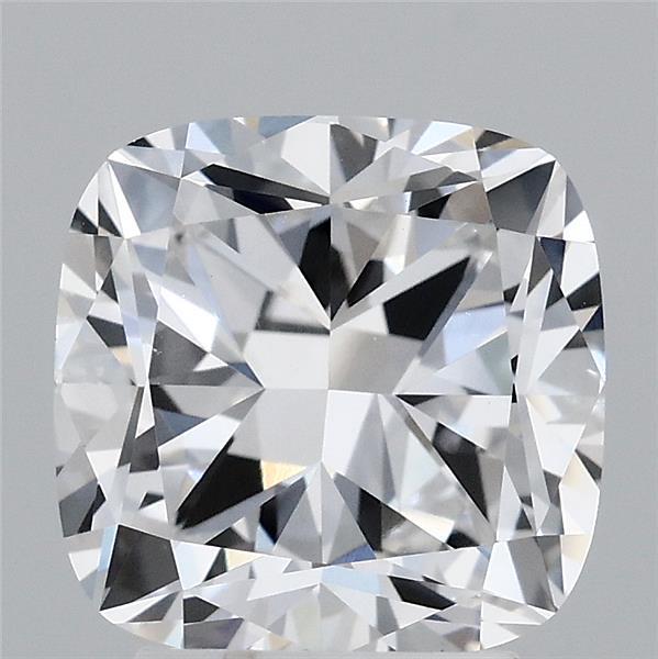 3.30 Carat Cushion Shaped, Ideal Cut, D Color, VVS2 Clarity, IGI Certified Lab Grown Diamond