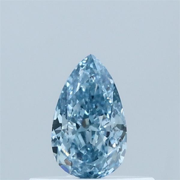 0.35 Carat Pear Shaped, Ideal Cut, FANCY VIVID BLUE Color, VS1 Clarity, IGI Certified Lab Grown Diamond