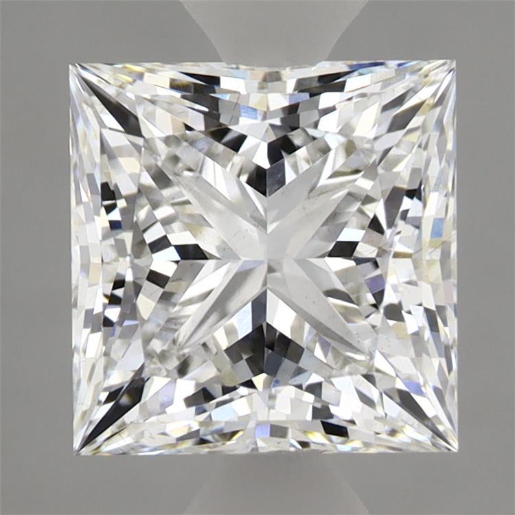 2.50 Carat Princess Shaped, Ideal Cut, E Color, VS2 Clarity, IGI Certified Lab Grown Diamond