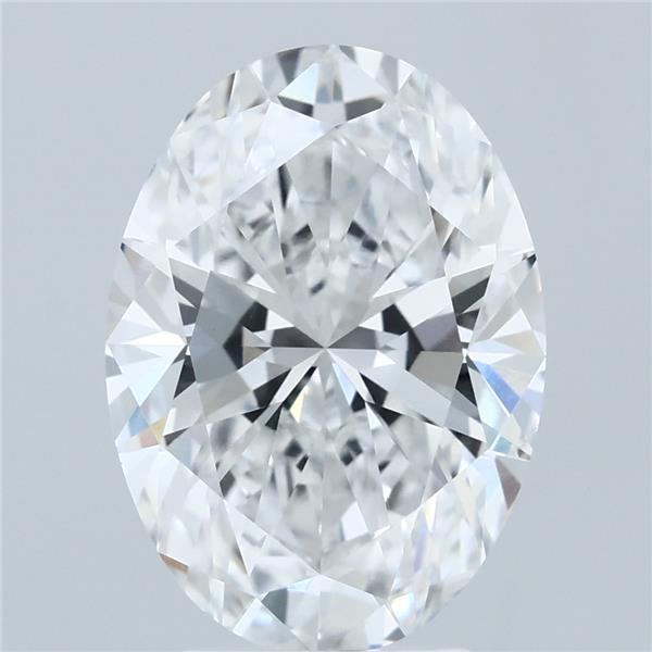 4.01 Carat Oval Shaped, Ideal Cut, D Color, VVS2 Clarity, IGI Certified Lab Grown Diamond