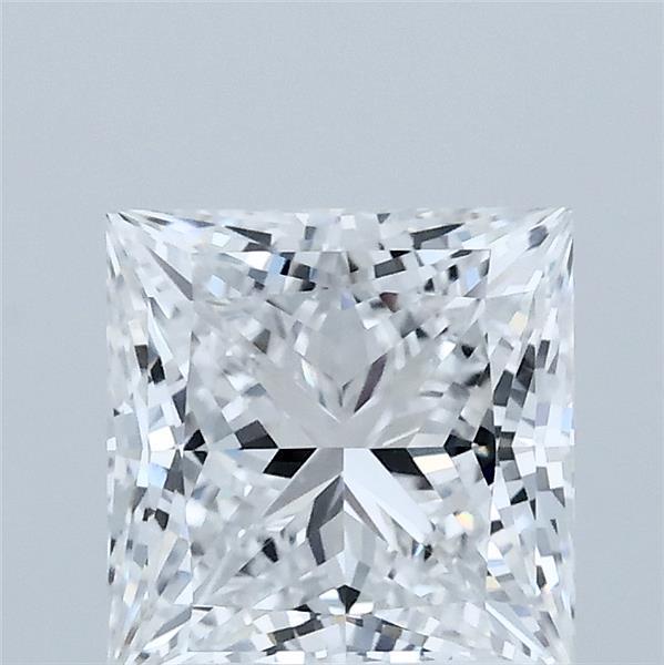 2.01 Carat Princess Shaped, Ideal Cut, D Color, VVS2 Clarity, IGI Certified Lab Grown Diamond