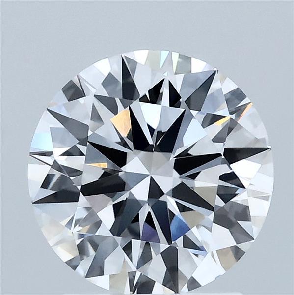1.85 Carat Round Shaped, Ideal Cut, D Color, VVS2 Clarity, IGI Certified Lab Grown Diamond