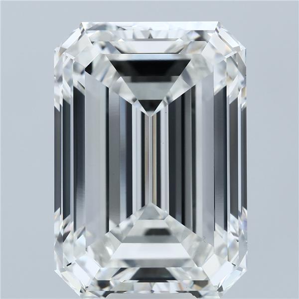 16.03 Carat Emerald Shaped, Ideal Cut, F Color, VVS2 Clarity, IGI Certified Lab Grown Diamond