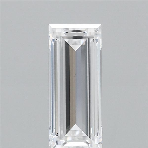 1.06 Carat Baguette Shaped, Very Good Cut, D Color, VVS2 Clarity, IGI Certified Lab Grown Diamond