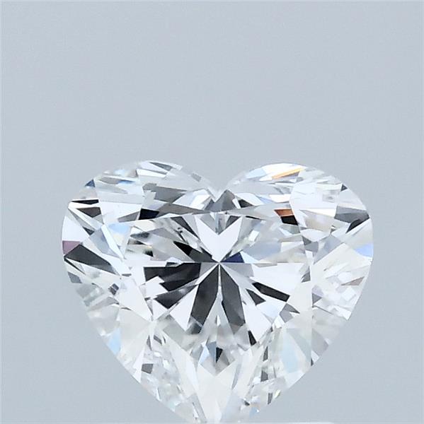1.06 Carat Heart Shaped, Ideal Cut, D Color, VVS2 Clarity, IGI Certified Lab Grown Diamond
