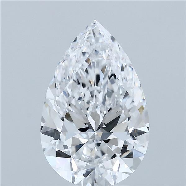 3.00 Carat Pear Shaped, Ideal Cut, D Color, VVS2 Clarity, IGI Certified Lab Grown Diamond