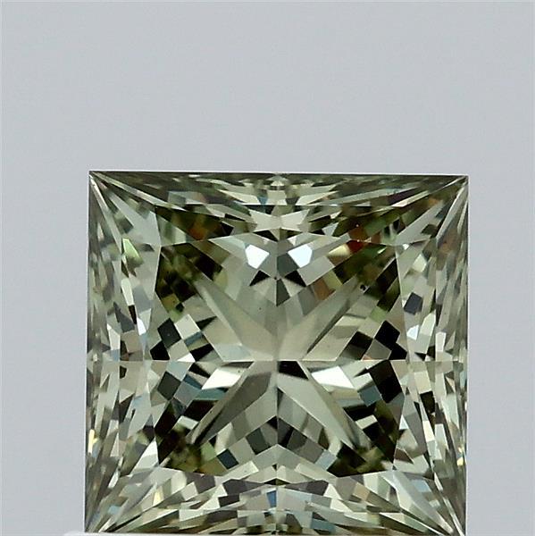 0.91 Carat Princess Shaped, Ideal Cut, FANCY INTENSE GREEN Color, VS1 Clarity, IGI Certified Lab Grown Diamond