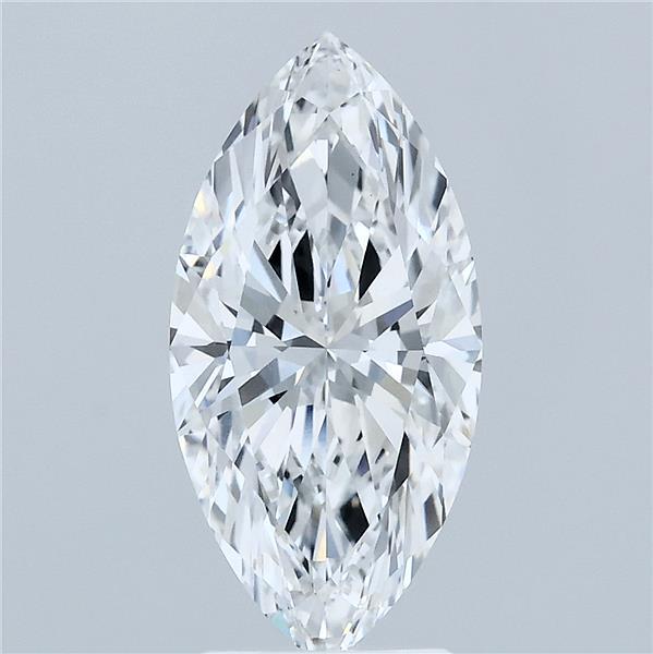 2.27 Carat Marquise Shaped, Ideal Cut, E Color, VVS2 Clarity, IGI Certified Lab Grown Diamond