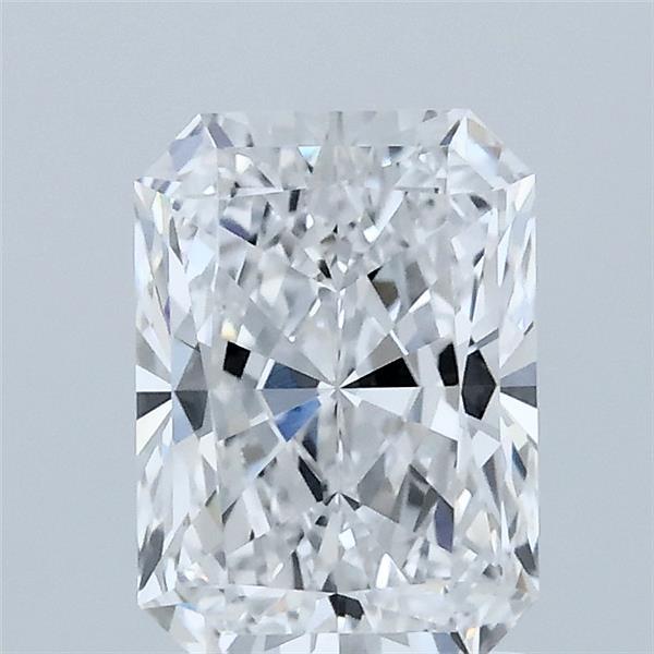 1.51 Carat Radiant Shaped, Ideal Cut, D Color, VVS2 Clarity, IGI Certified Lab Grown Diamond