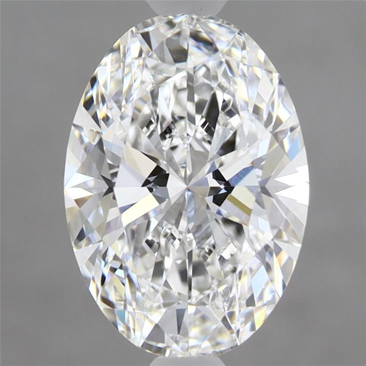2.10 Carat Oval Shaped, Ideal Cut, D Color, VVS2 Clarity, IGI Certified Lab Grown Diamond