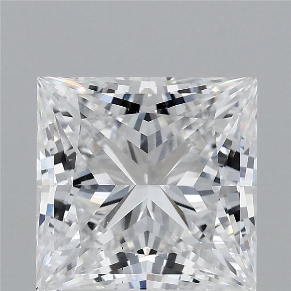 3.22 Carat Princess Shaped, Ideal Cut, D Color, VS1 Clarity, IGI Certified Lab Grown Diamond