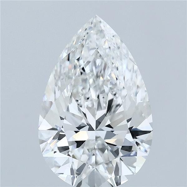 3.05 Carat Pear Shaped, Ideal Cut, E Color, VVS2 Clarity, IGI Certified Lab Grown Diamond