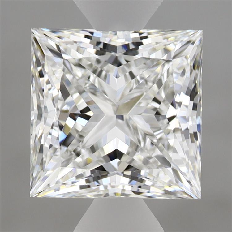 2.30 Carat Princess Shaped, Ideal Cut, E Color, VVS2 Clarity, IGI Certified Lab Grown Diamond