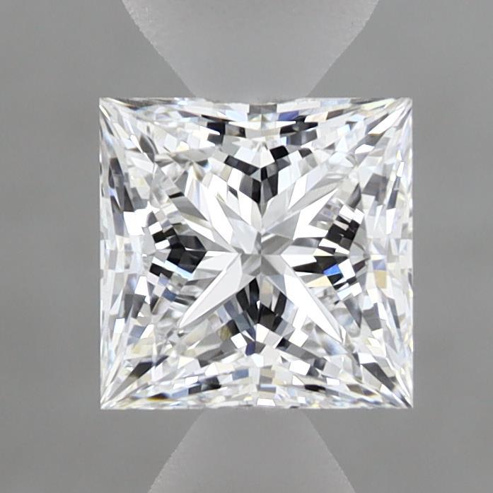 1.03 Carat Princess Shaped, Ideal Cut, D Color, VVS2 Clarity, IGI Certified Lab Grown Diamond