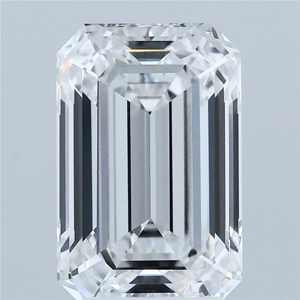 3.01 Carat Emerald Shaped, Excellent Cut, D Color, VVS1 Clarity, IGI Certified Lab Grown Diamond