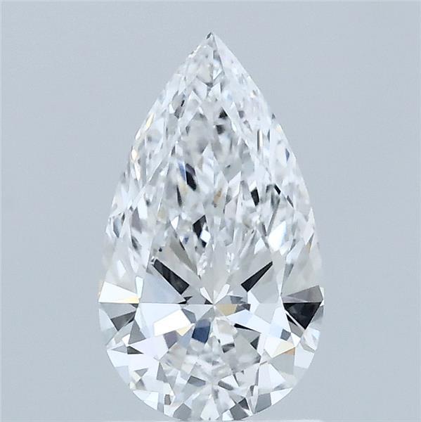 1.00 Carat Pear Shaped, Ideal Cut, E Color, VVS2 Clarity, IGI Certified Lab Grown Diamond