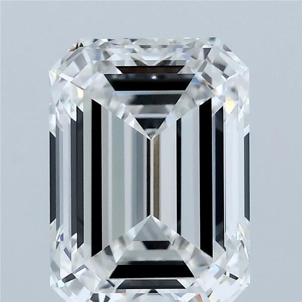 3.02 Carat Emerald Shaped, Ideal Cut, E Color, VVS2 Clarity, IGI Certified Lab Grown Diamond