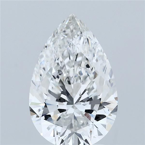 3.06 Carat Pear Shaped, Ideal Cut, F Color, VVS2 Clarity, IGI Certified Lab Grown Diamond