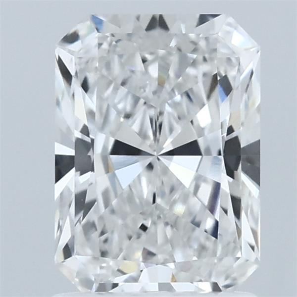 1.54 Carat Radiant Shaped, Ideal Cut, E Color, VVS2 Clarity, IGI Certified Lab Grown Diamond