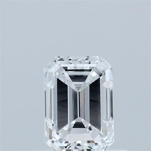 0.54 Carat Emerald Shaped, Ideal Cut, D Color, VVS2 Clarity, IGI Certified Lab Grown Diamond