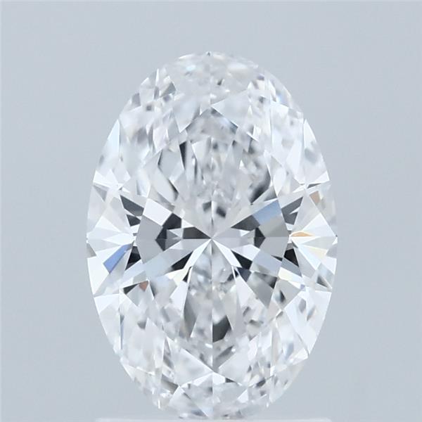 1.40 Carat Oval Shaped, Ideal Cut, D Color, VVS2 Clarity, IGI Certified Lab Grown Diamond