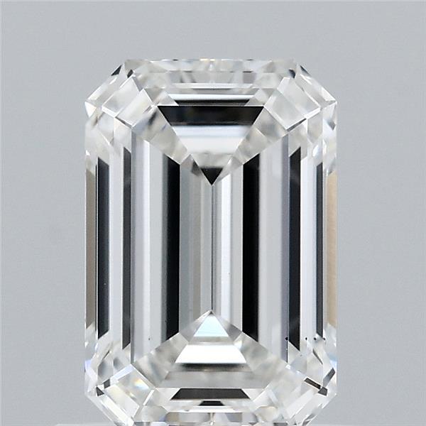 0.94 Carat Emerald Shaped, Ideal Cut, F Color, VS1 Clarity, IGI Certified Lab Grown Diamond