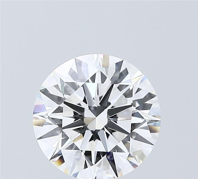 2.03 Carat Round Shaped, Ideal Cut, D Color, VVS2 Clarity, IGI Certified Lab Grown Diamond