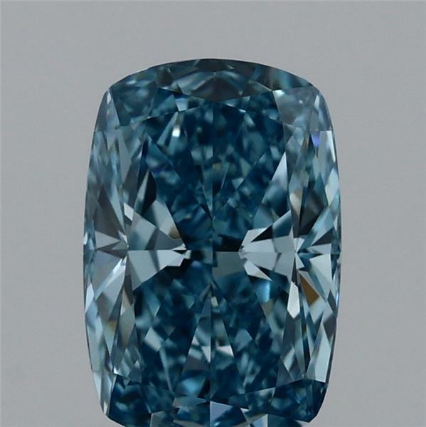 1.01 Carat Cushion Shaped, Ideal Cut, FANCY VIVID BLUE Color, VVS2 Clarity, IGI Certified Lab Grown Diamond