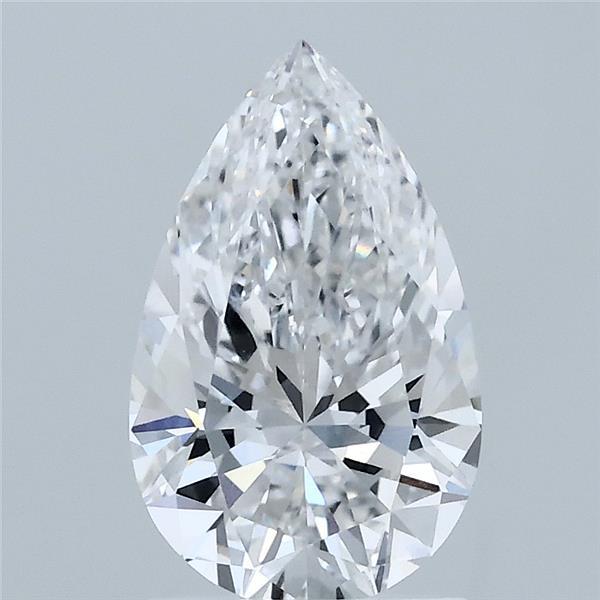 1.55 Carat Pear Shaped, Ideal Cut, E Color, VVS2 Clarity, IGI Certified Lab Grown Diamond