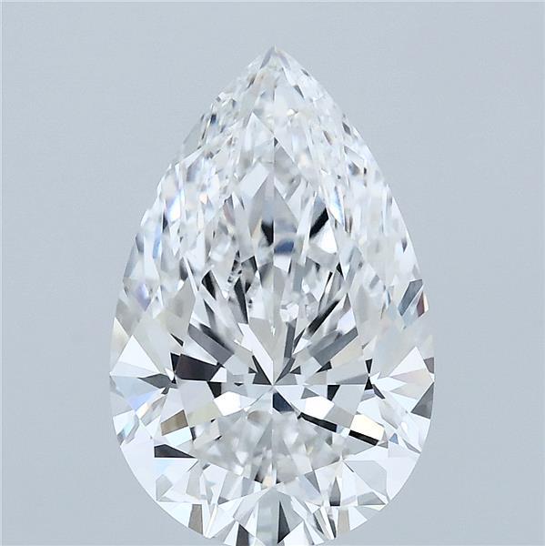 3.07 Carat Pear Shaped, Ideal Cut, E Color, VVS2 Clarity, IGI Certified Lab Grown Diamond