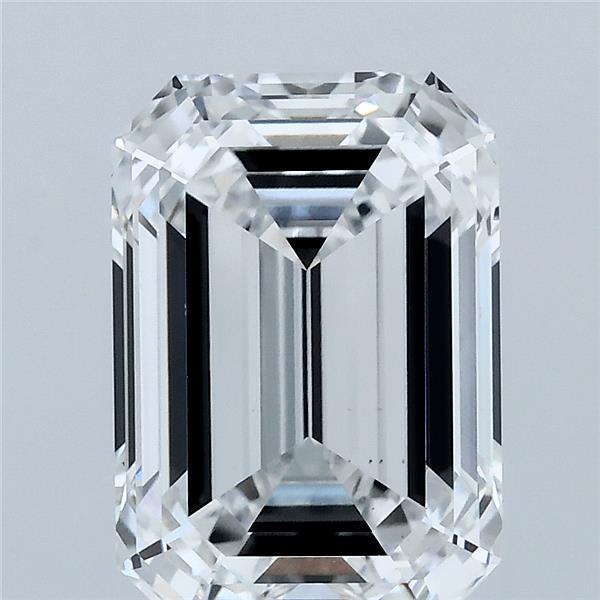 4.04 Carat Emerald Shaped, Ideal Cut, E Color, VS1 Clarity, IGI Certified Lab Grown Diamond