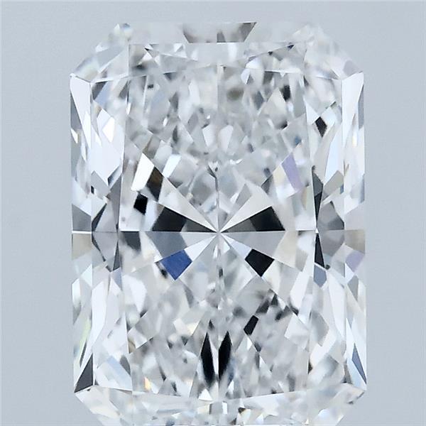 3.08 Carat Radiant Shaped, Ideal Cut, D Color, VVS2 Clarity, IGI Certified Lab Grown Diamond
