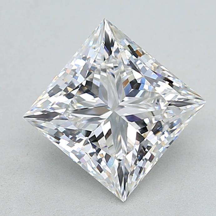 3.04 Carat Princess Shaped, Ideal Cut, E Color, VVS2 Clarity, IGI Certified Lab Grown Diamond